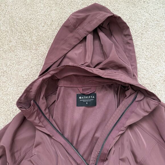Athleta Drip Drop Jacket Hearth Rose Size Small LIKE NEW Water Repellent - Picture 12 of 12